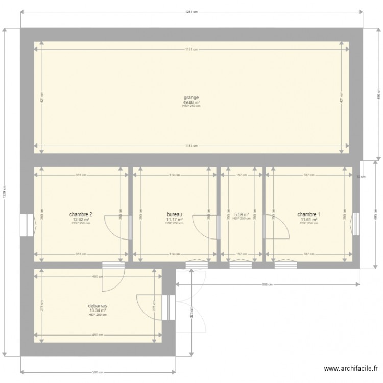 termes. Plan de 0 pièce et 0 m2