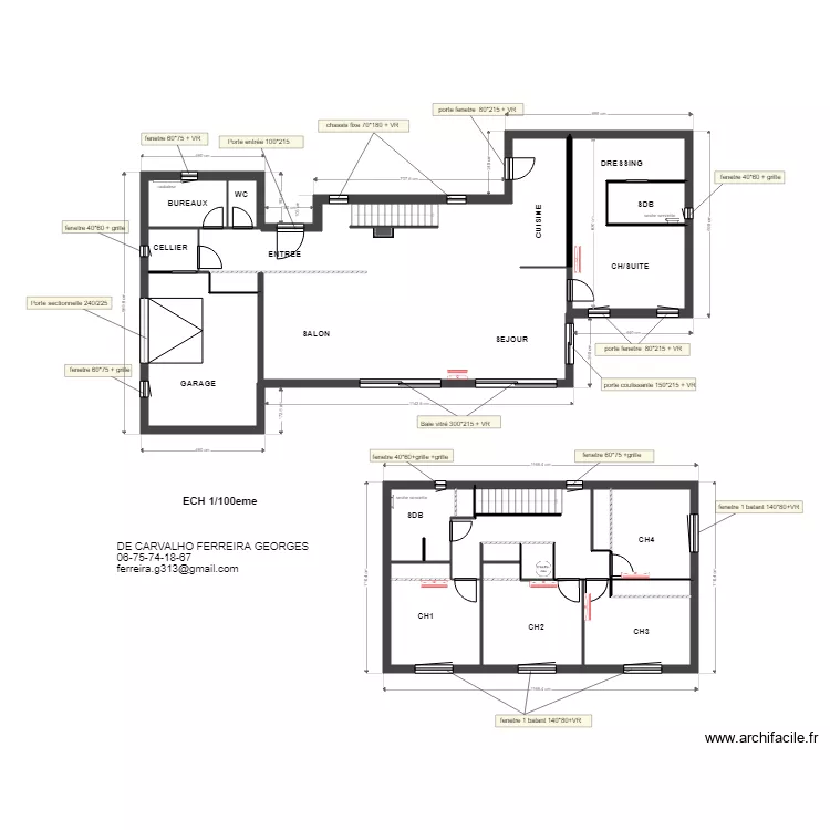 plan CHAUFFAGE CLIM. Plan de 