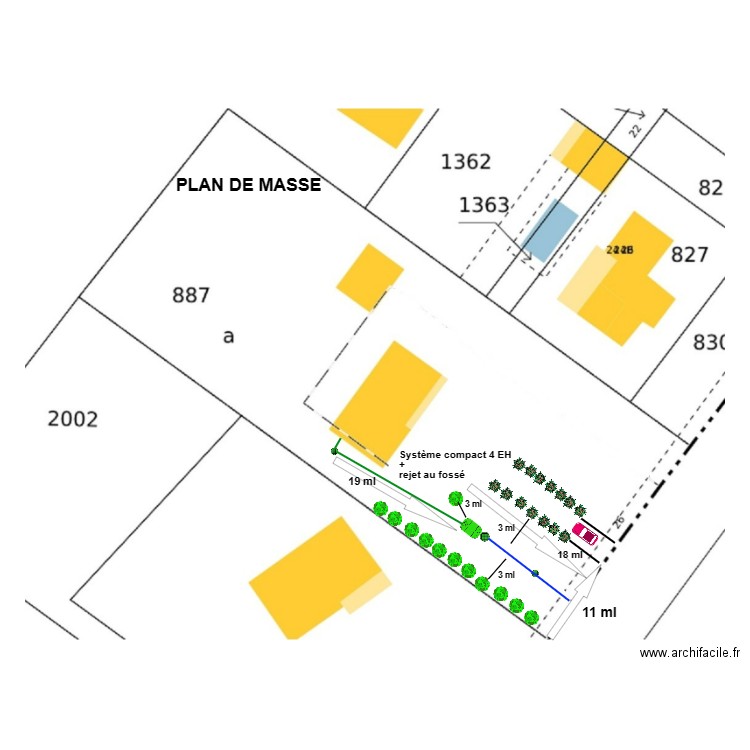 Reynaud fossé. Plan de 0 pièce et 0 m2