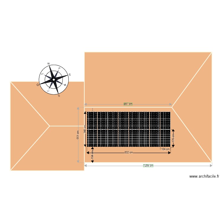 BARTHES. Plan de 6 pièces et 204 m2