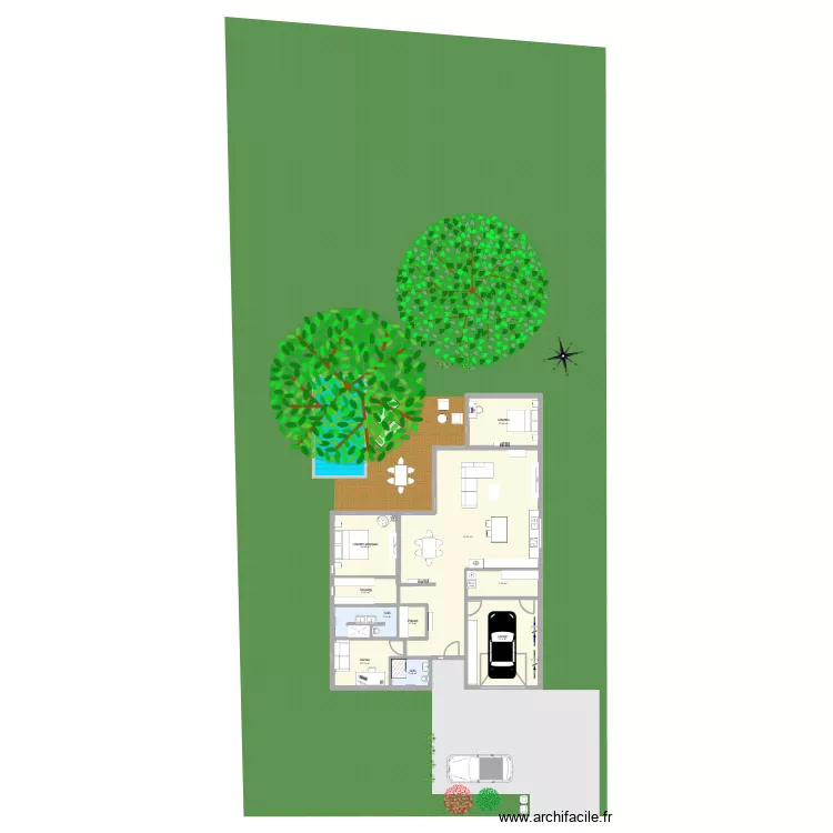 Maison. Plan de 10 et 161 m² Maison. Plan de 10 et 161 m²