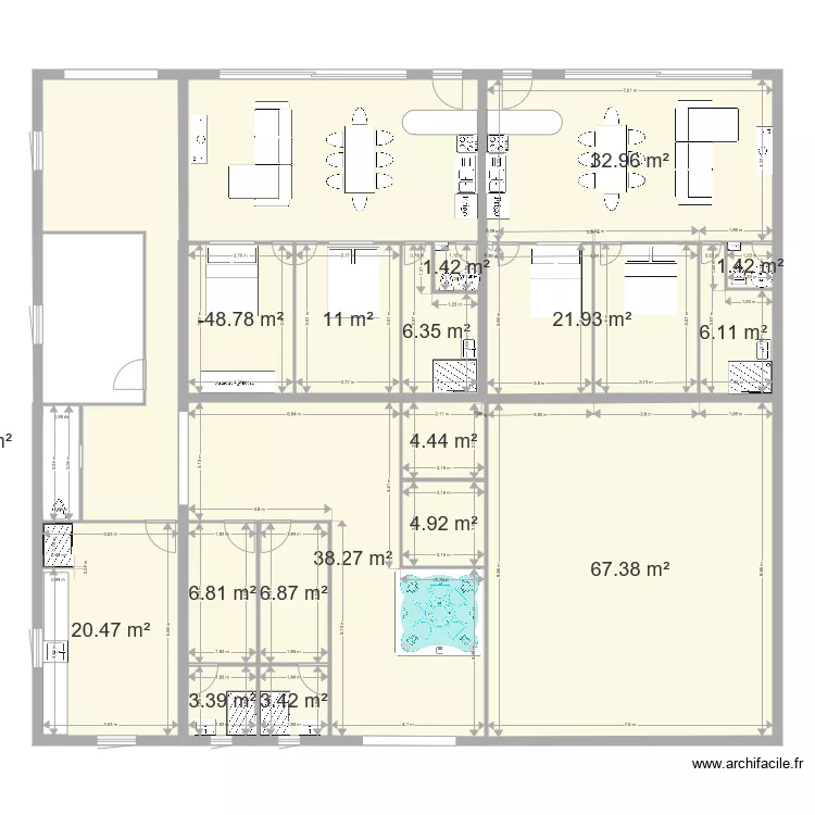 batiment spa. Plan de 