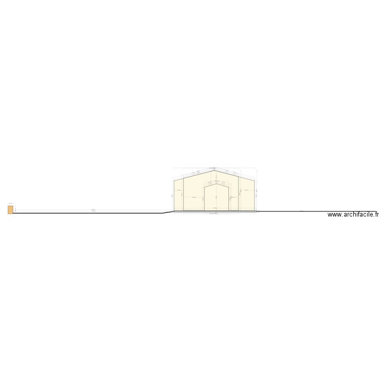 Plan coupe projet Dandarelet AVANT. Plan de 0 pièce et 0 m2