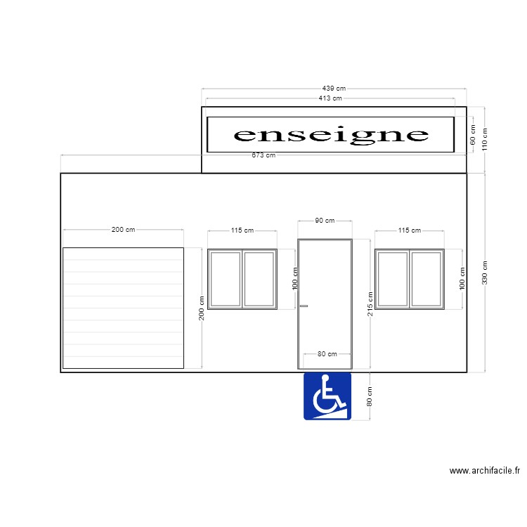 face avant 114rte d'amelie. Plan de 0 pièce et 0 m2