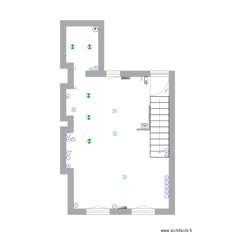 LEGROUX 1. Plan de 1 pièce et 27 m2