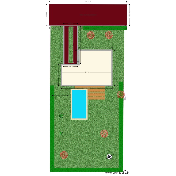 Plan de masse v03. Plan de 0 pièce et 0 m2