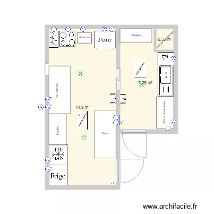 cuisine Jessy. Plan de 