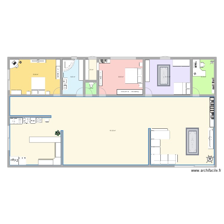 margaux. Plan de 8 pièces et 271 m2