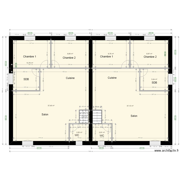 Maison Quissac plan étage. Plan de 0 pièce et 0 m2