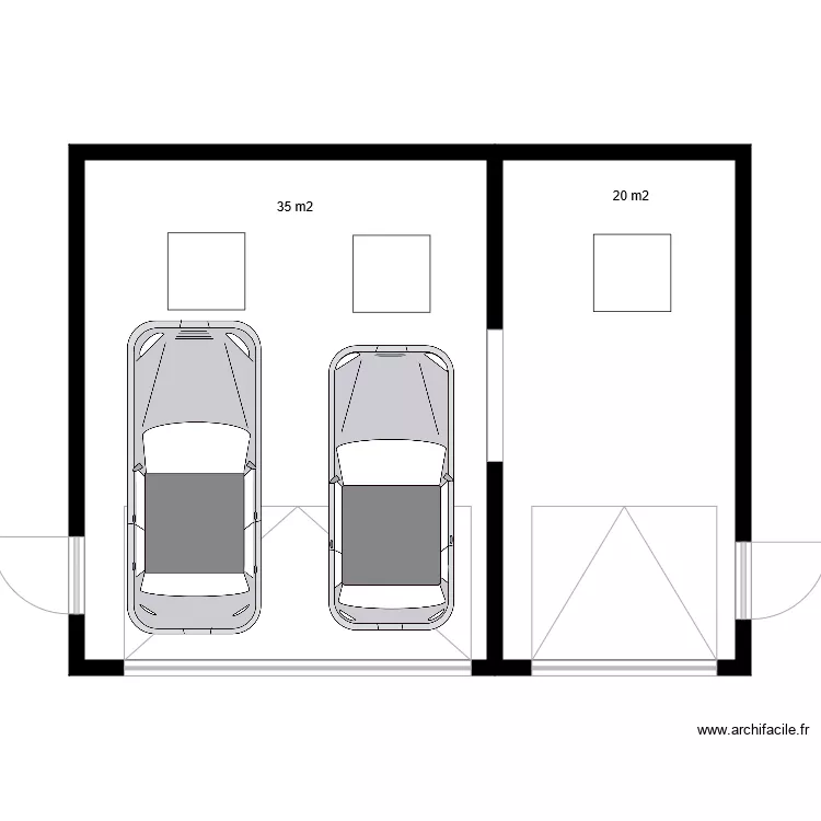 FOUGERETS garages. Plan de FOUGERETS garages. Plan de