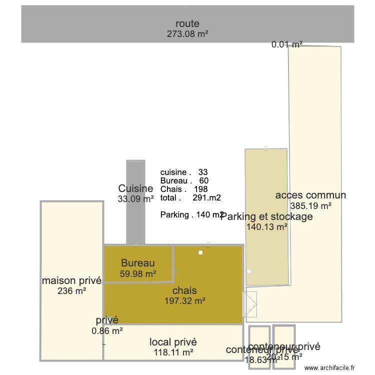 chais maison blanche definitif. Plan de 0 pièce et 0 m2