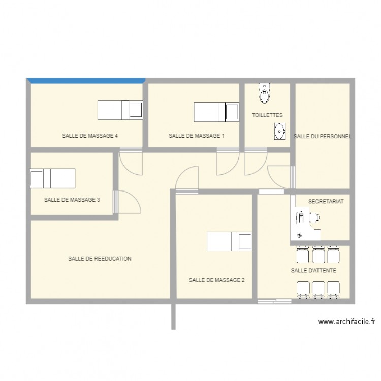 plan appartement kiné