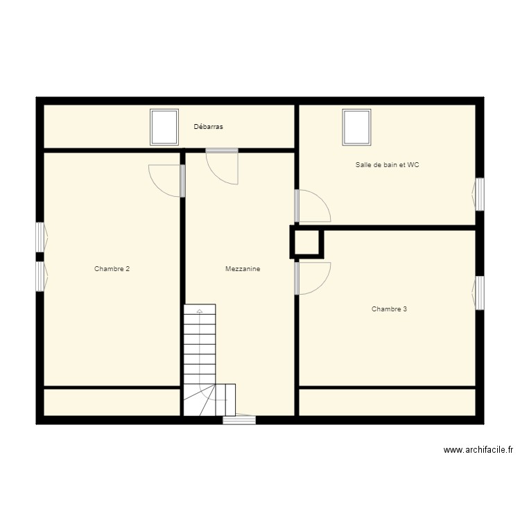 Croquis KRAUSER Etage. Plan de 0 pièce et 0 m2