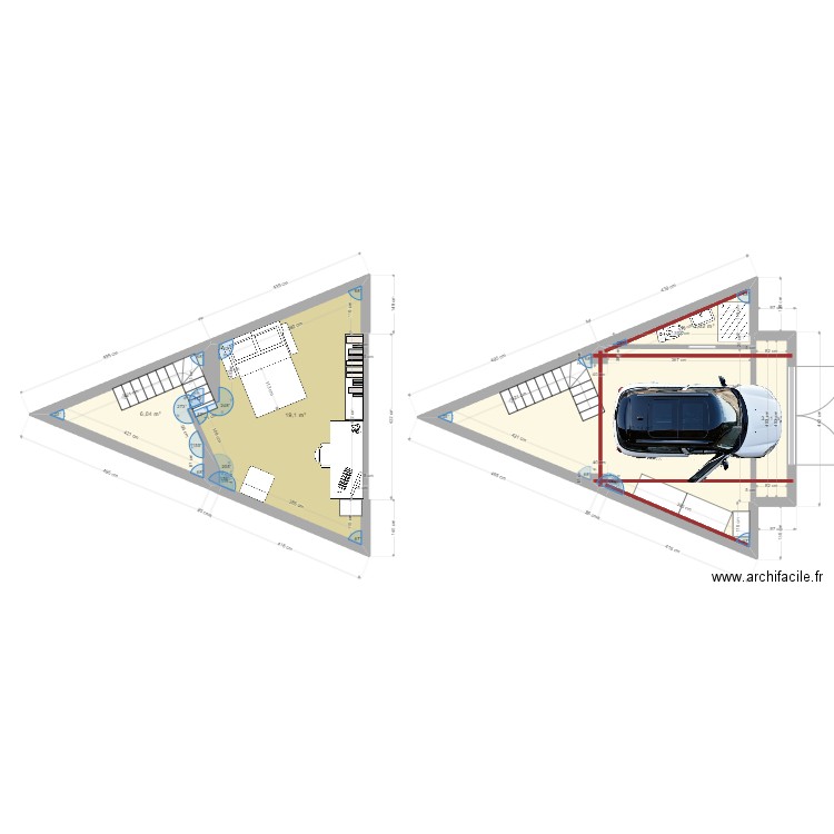 garage sdb 3. Plan de 0 pièce et 0 m2