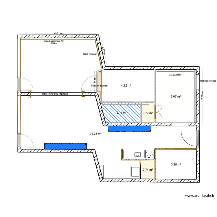 Miravidi SUD. Plan de 28 pièces et 159 m2