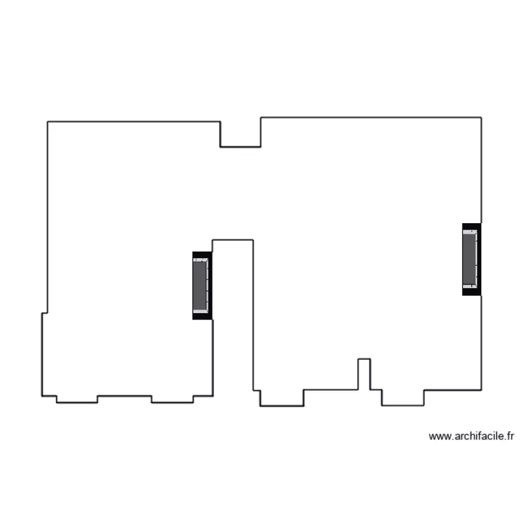 Cuisine et salon Magik Events. Plan de 