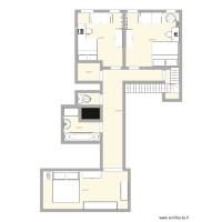 1 plan etage inferieur appartement