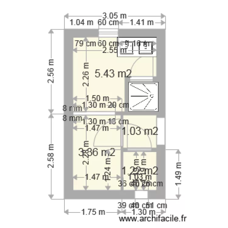 SALLE DE BAINS 3. Plan de SALLE DE BAINS 3. Plan de