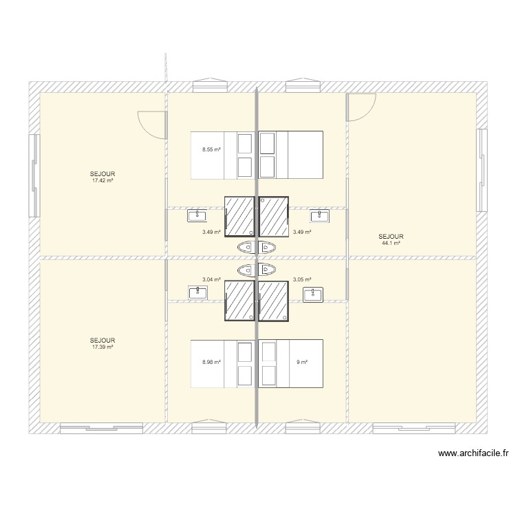 PLAN ST PAUL 2. Plan de 0 pièce et 0 m2