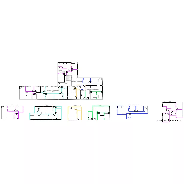 plans RDC pour DP d&eacute;taill&eacute;. Plan de 