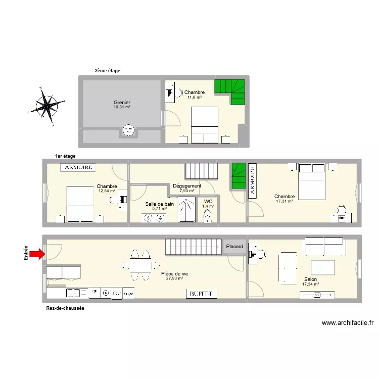 NATALE Varangeville. Plan de 