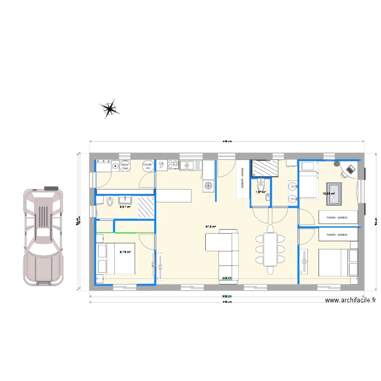 Le Refuge. Plan de 0 pièce et 0 m2