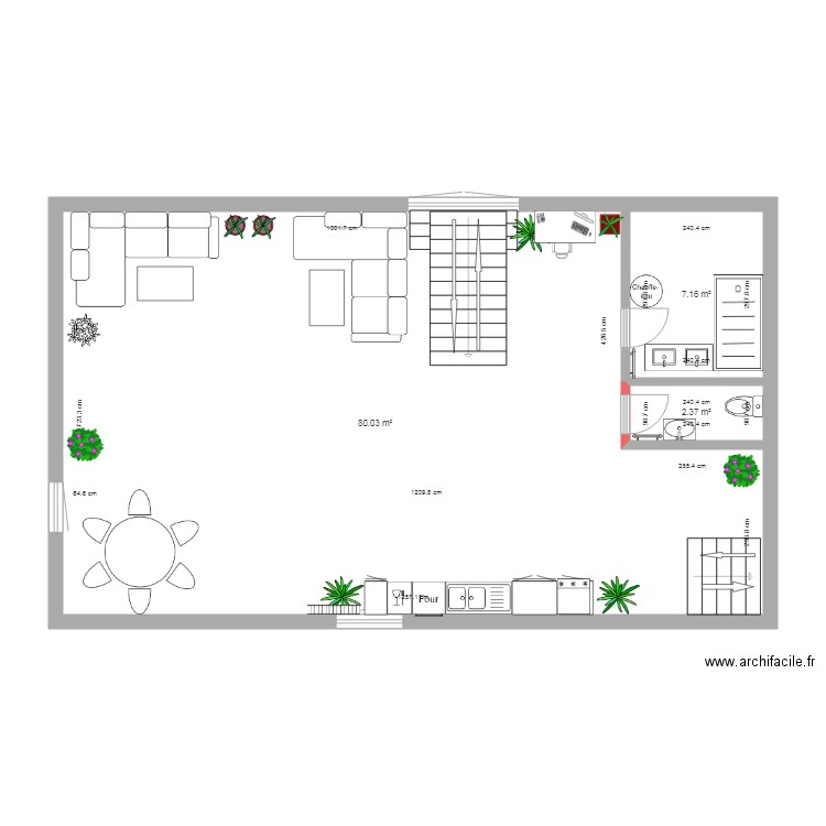 La Maison LOft RDC 2019 febrero. Plan de 0 pièce et 0 m2