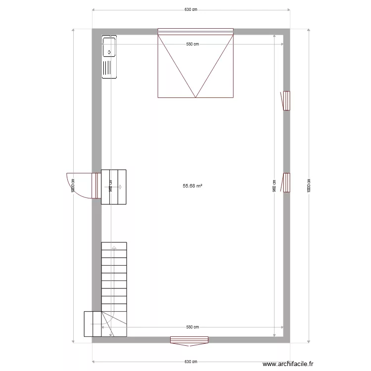 garage. Plan de 