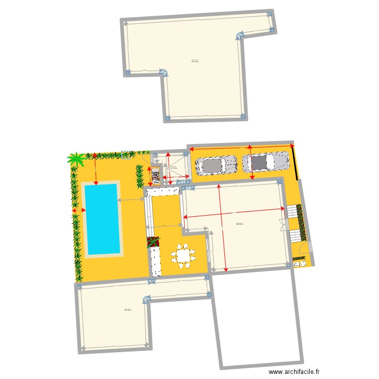 Cadastre_Gouv_taupin_modif_AB. Plan de 4 pièces et 225 m2