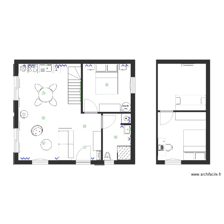 maison. Plan de 0 pièce et 0 m2