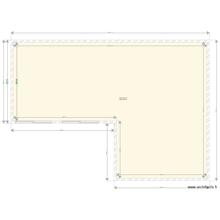 parisi louigi. Plan de 1 pièce et 144 m2