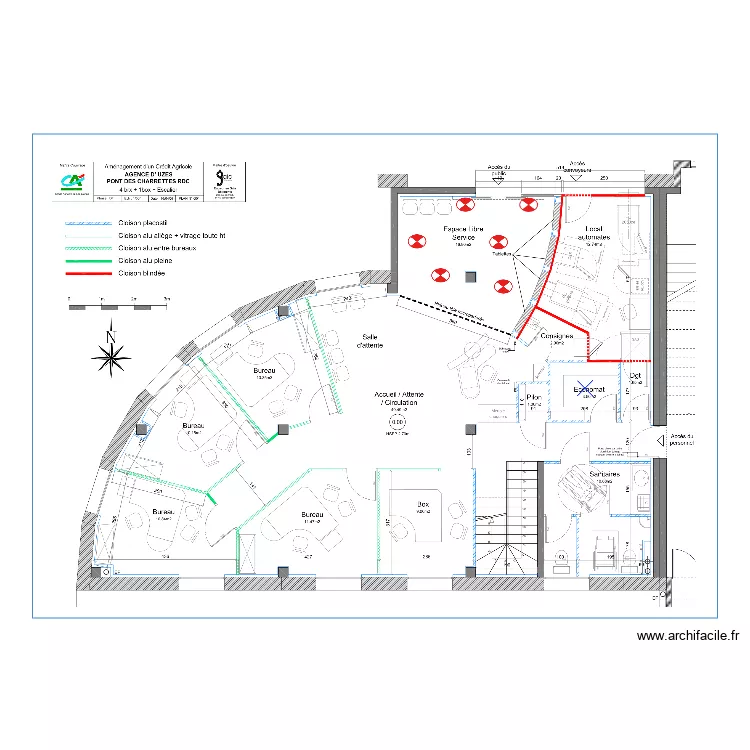 CRCA UZES PONT DES CHARRETTES RDC. Plan de 
