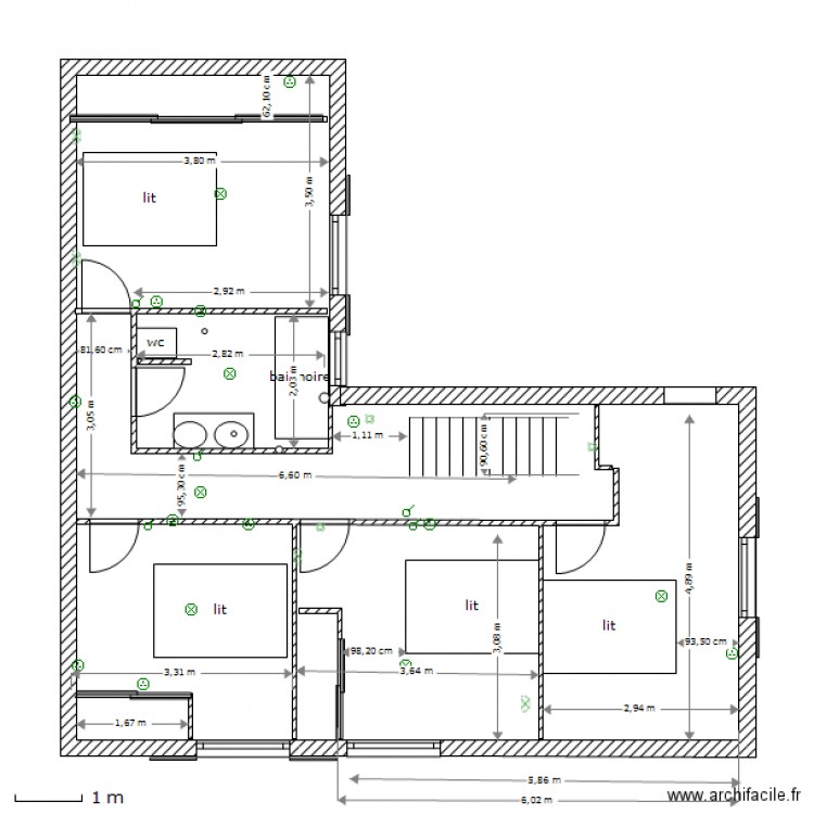 etage 05 a refaire . Plan de 0 pièce et 0 m2