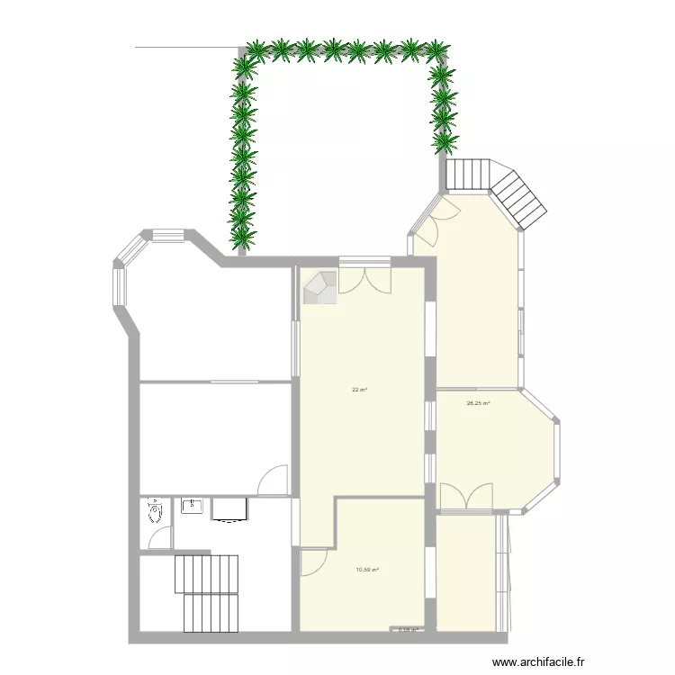 cluses extension cuisine. Plan de 