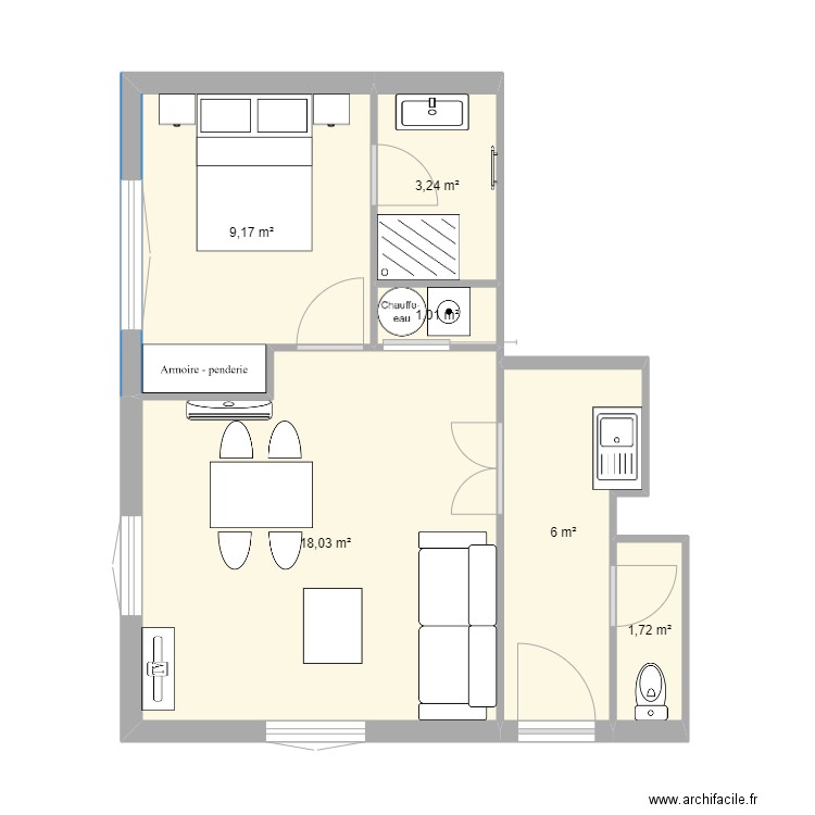 SCI EHIJ T2. Plan de 0 pièce et 0 m2