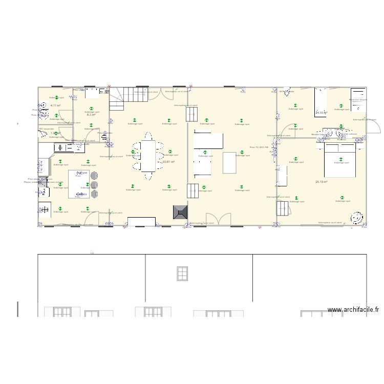 plan de maison . Plan de 0 pièce et 0 m2