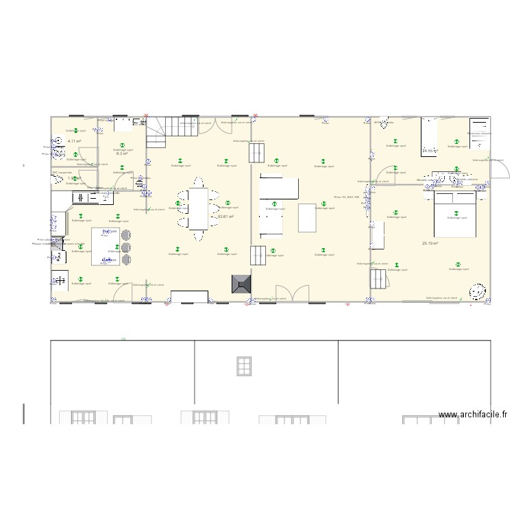 plan de maison . Plan de 0 pièce et 0 m2