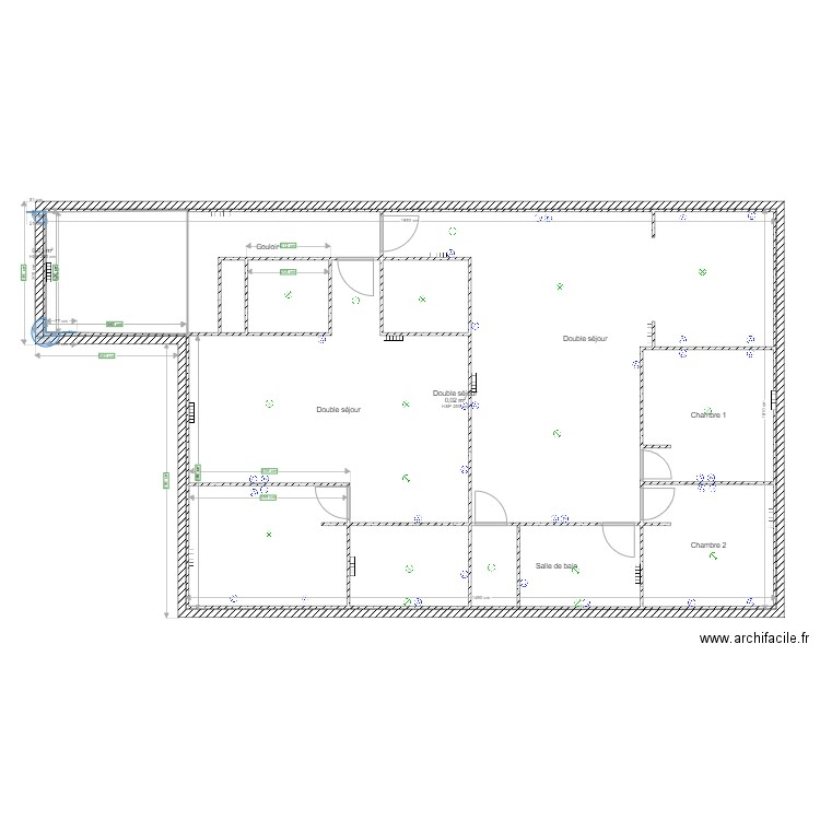 Maison Gagny Apartament electricite. Plan de 27 pièces et 631 m2