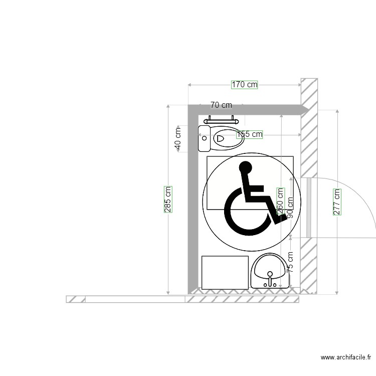 Soorts_BlocWC_03_intérieur. Plan de 0 pièce et 0 m2