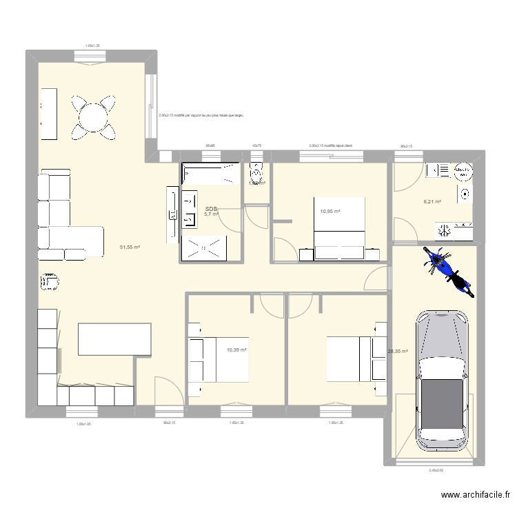 DE MUYNCK 7. Plan de 7 pièces et 114 m2