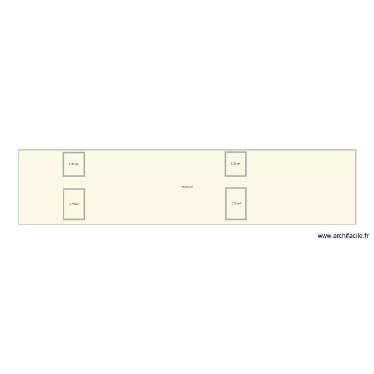 facade 3 4 cote voisin. Plan de 