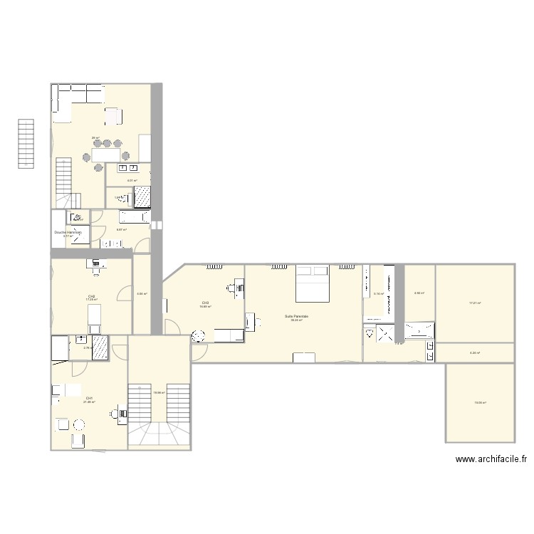 Etage  Projet 3. Plan de 0 pièce et 0 m2