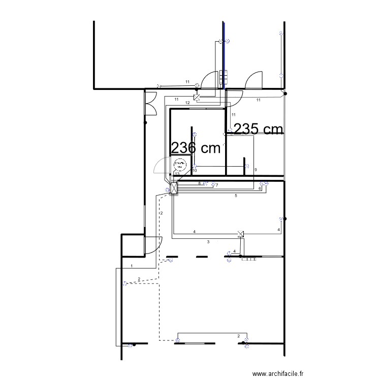 carlos pc final NB. Plan de 7 pièces et 21 m2