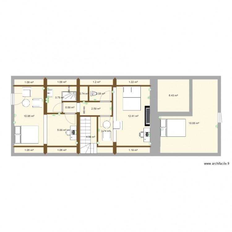 LE CLUZIAUD. Plan de 0 pièce et 0 m2