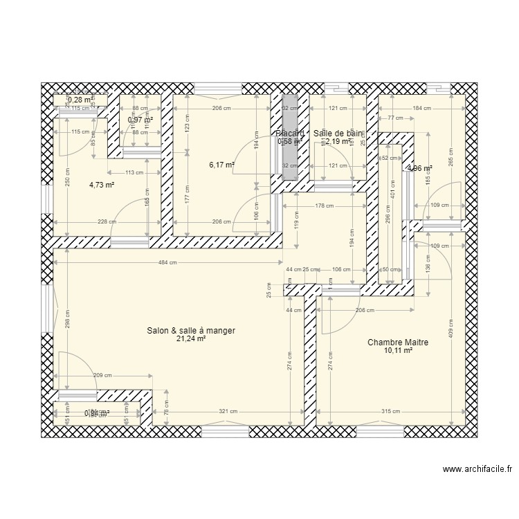 BMaison10. Plan de 10 pièces et 52 m2