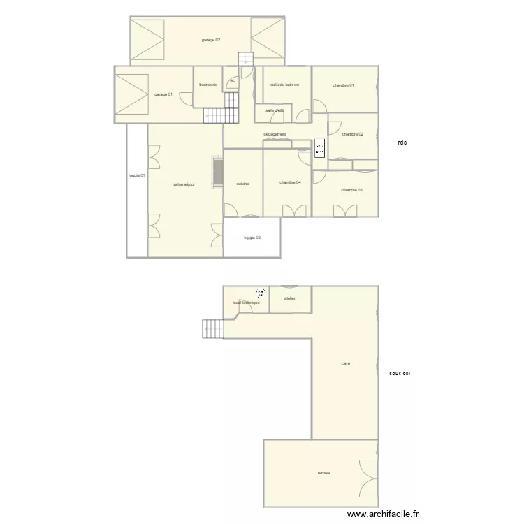 truchaud am 1413. Plan de 
