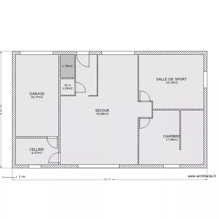 M Grevellec et Melle Busati. Plan de 