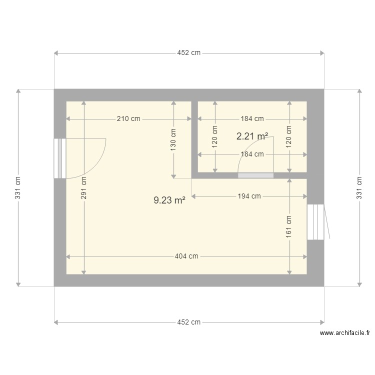 Chambre St André. Plan de 0 pièce et 0 m2