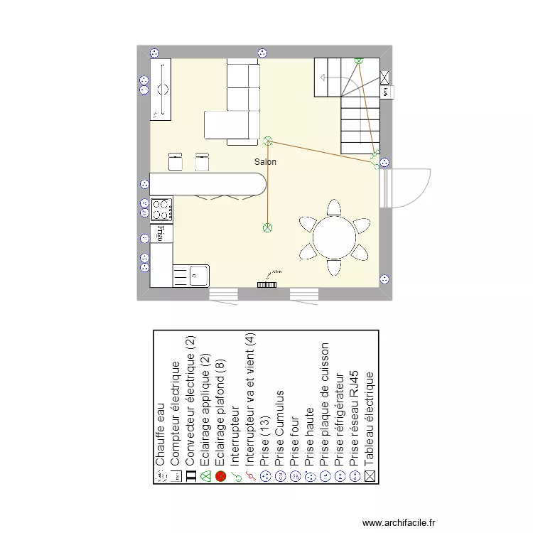 Maison Steve. Plan de 