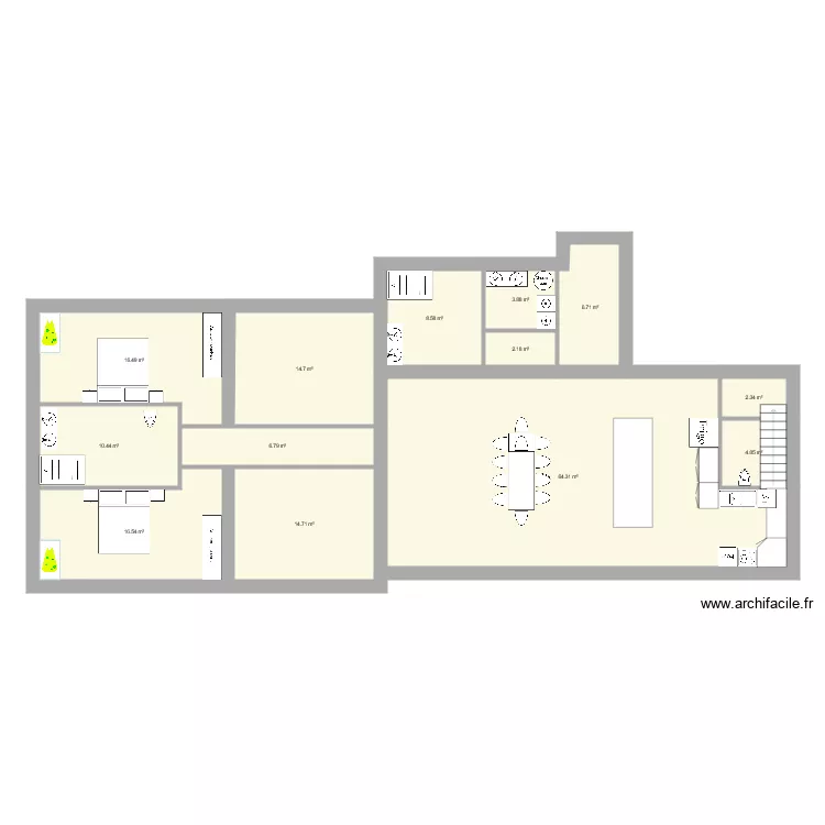 Option 3 gite v2. Plan de 